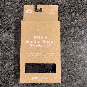 Patagonia Men’s Sender Boxer Briefs - 6” in Small, Black